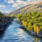 Watercolor Landscape by Gerald Machona